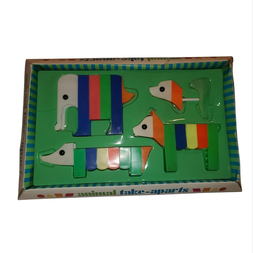 Vintage Animal Take-Apart animal toys